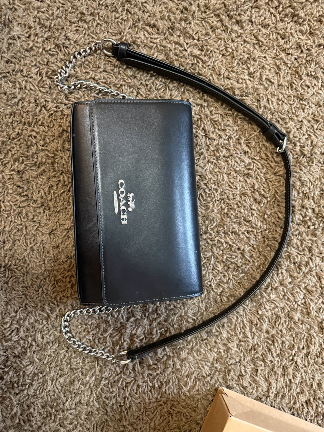 Coach Flap Clutch (Black) - photo 4