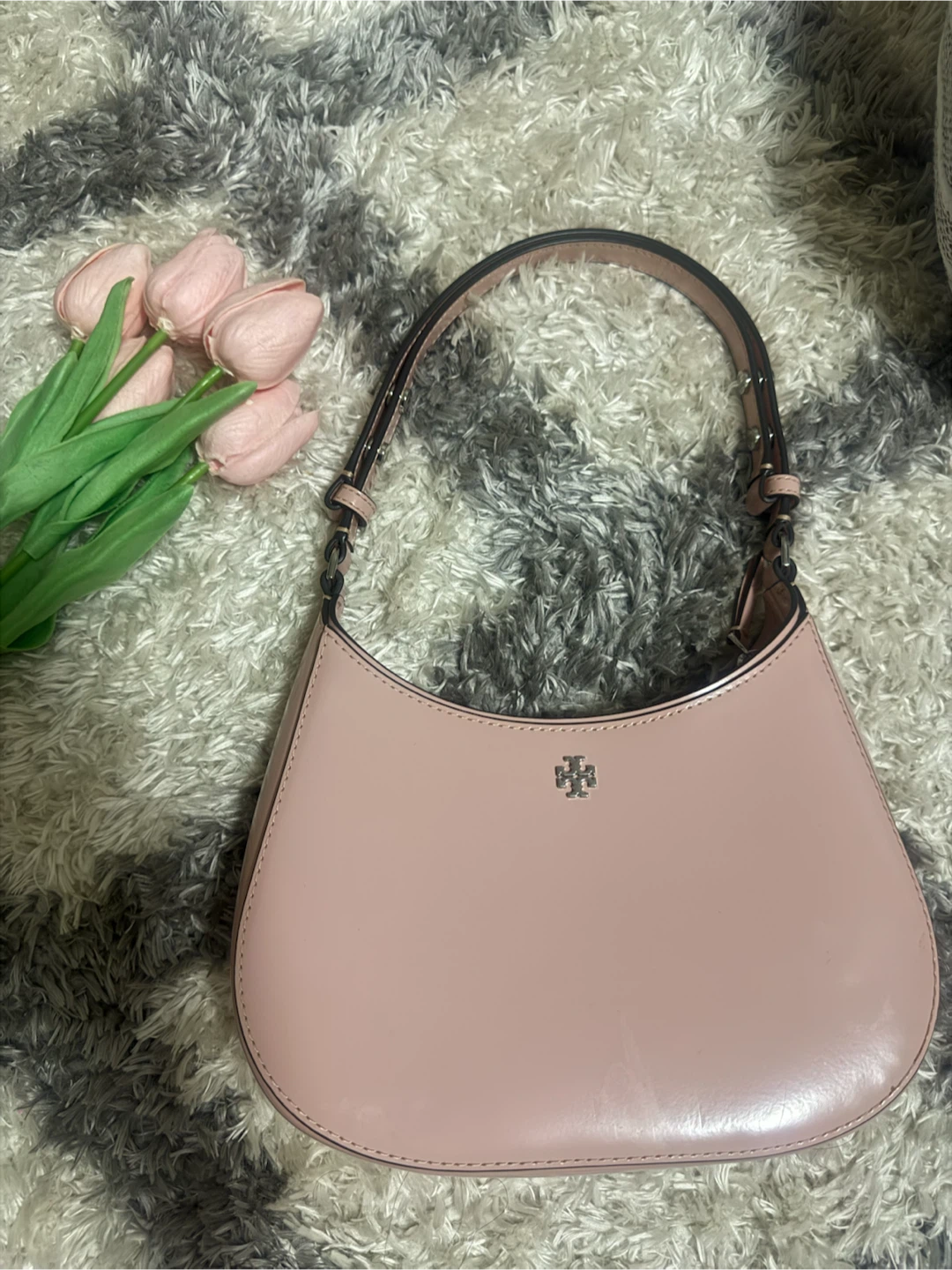 Tory Burch Pink Leather Shoulder Bag