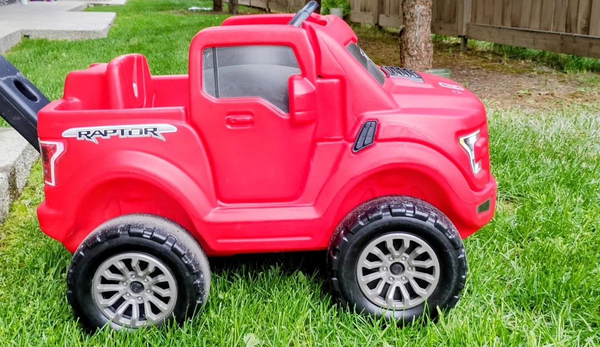 Red Ford Raptor Ride-On Toy Car with Push Handle - photo 2
