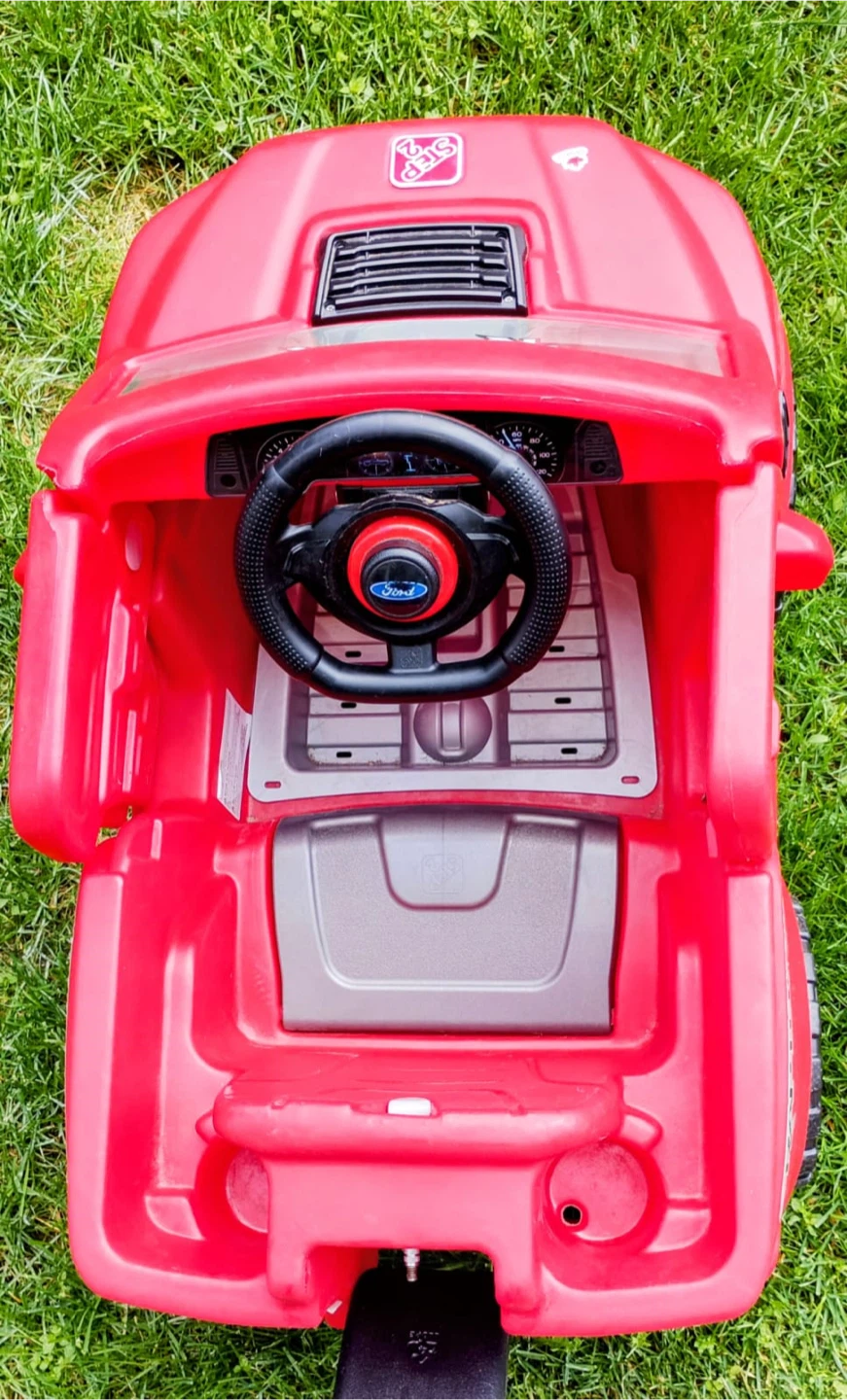 Red Ford Raptor Ride-On Toy Car with Push Handle - photo 3