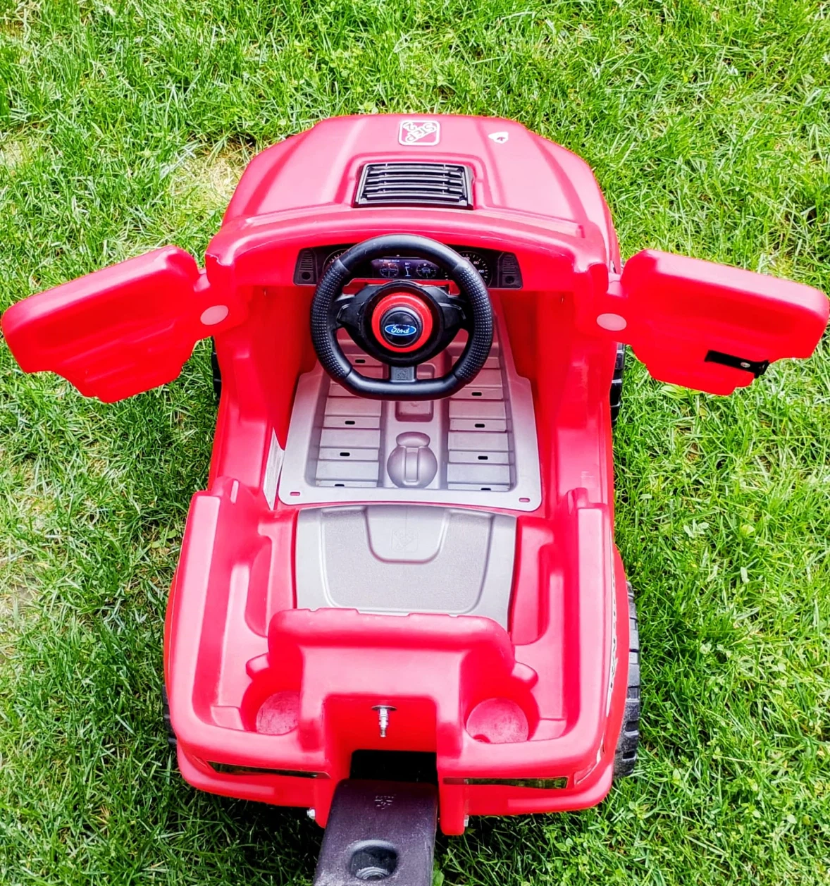 Red Ford Raptor Ride-On Toy Car with Push Handle - photo 4