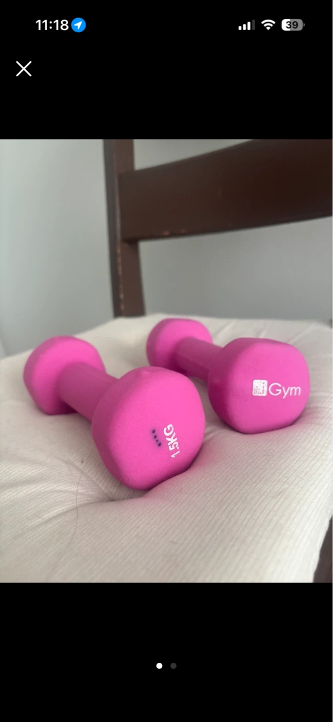 Pink 1.5KG Dumbbells (Pair)
