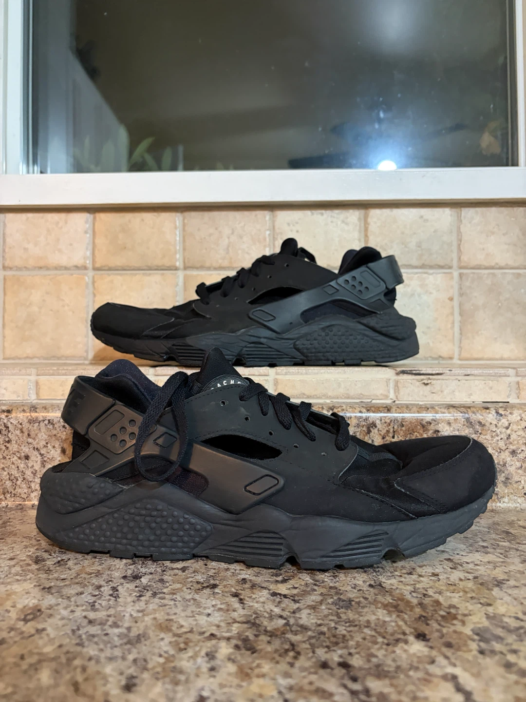 Nike Air Huarache Black Running Shoes