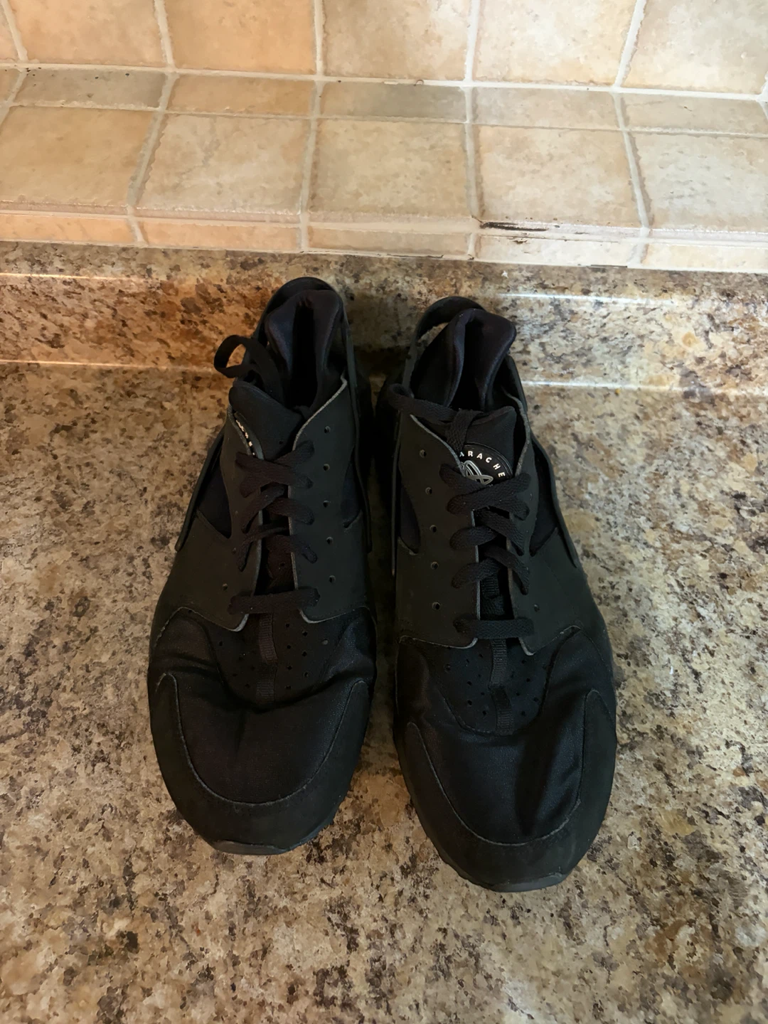 Nike Air Huarache Black Running Shoes - photo 4
