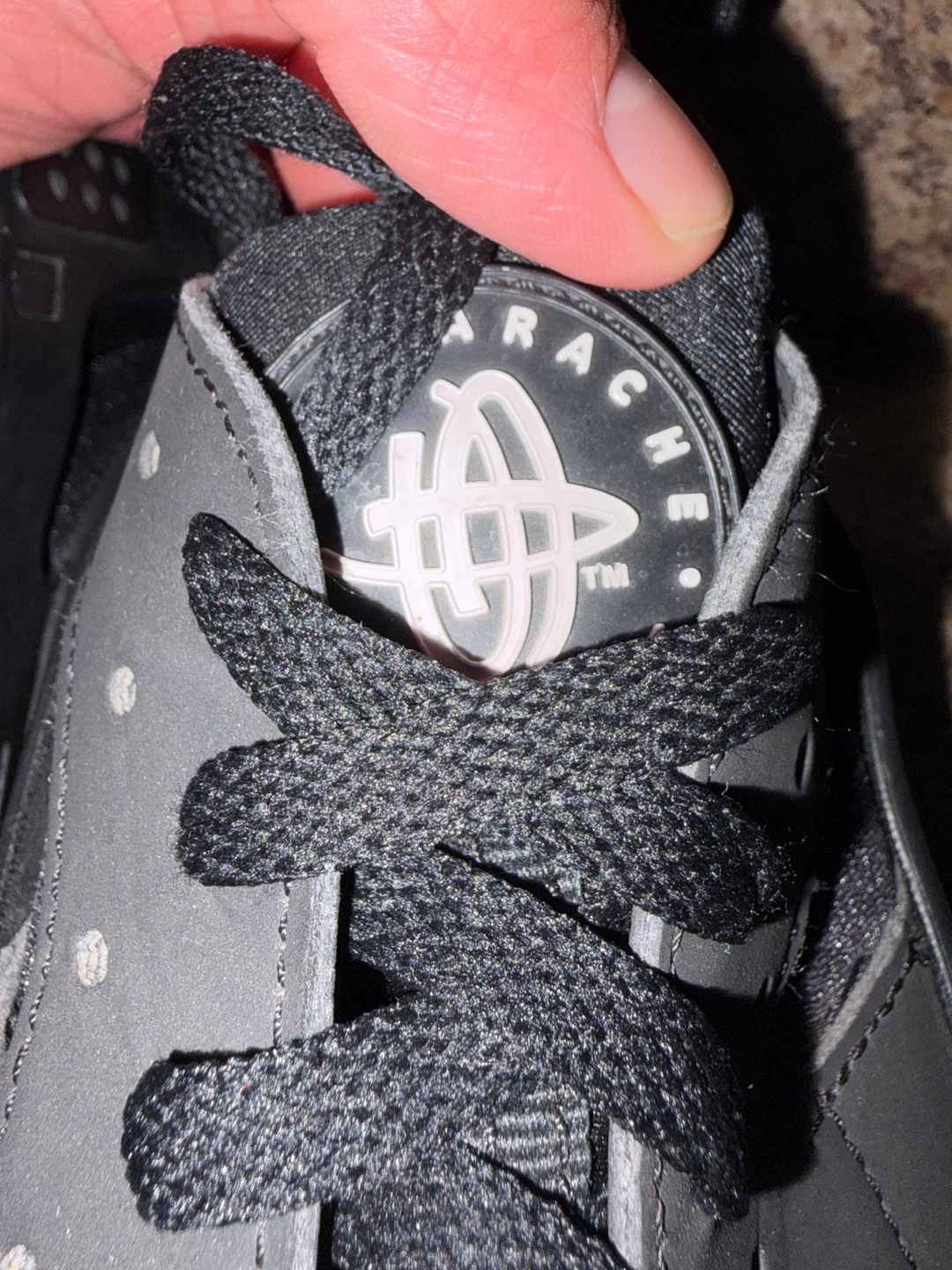 Nike Air Huarache Black Running Shoes - photo 5