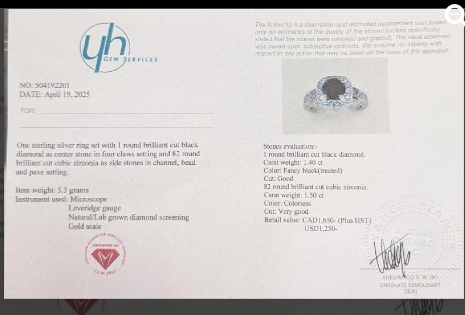 Black Diamond Ring - photo 2