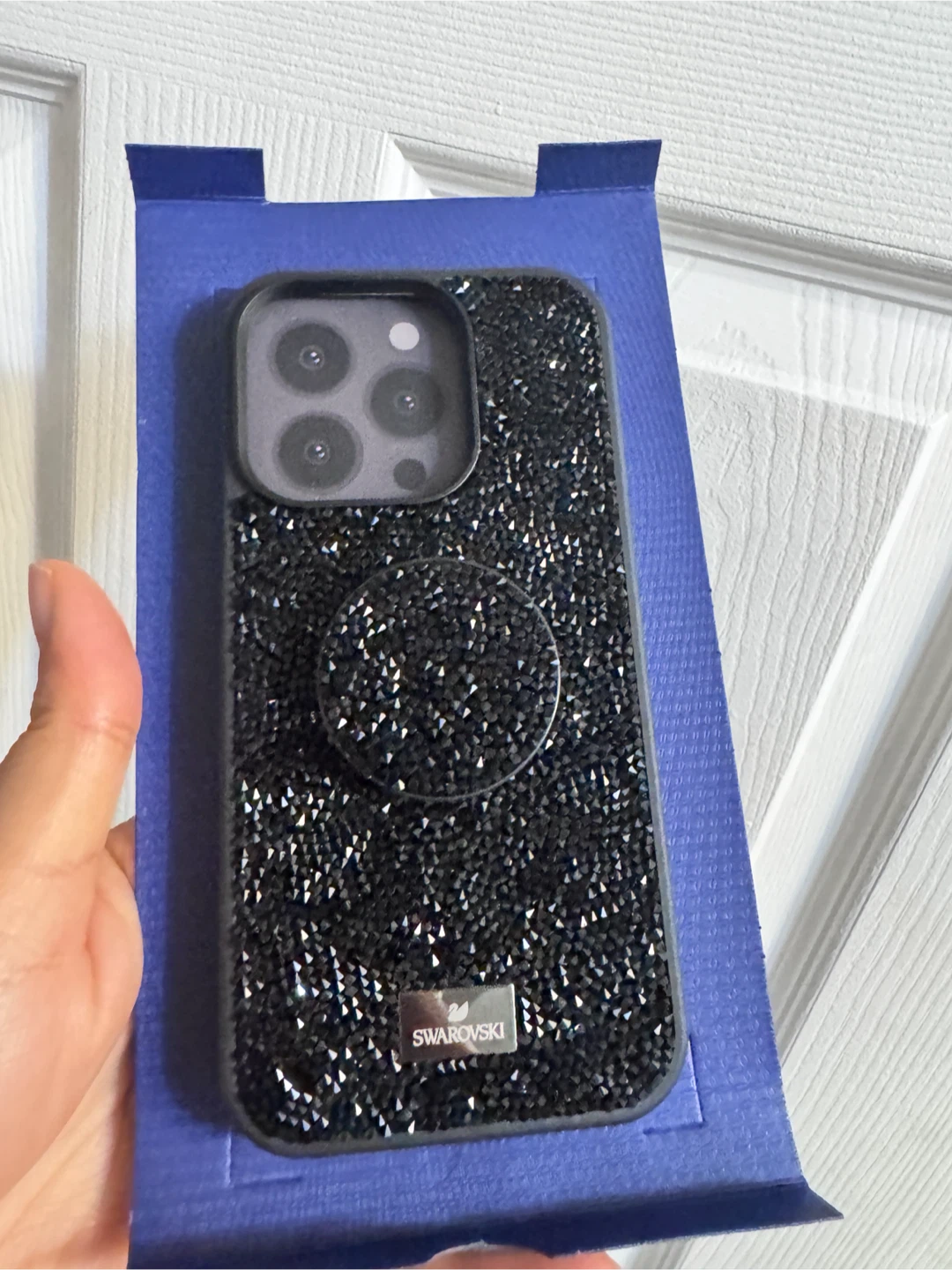 Swarovski iPhone 15 Pro Case with PopSocket - Black - photo 2