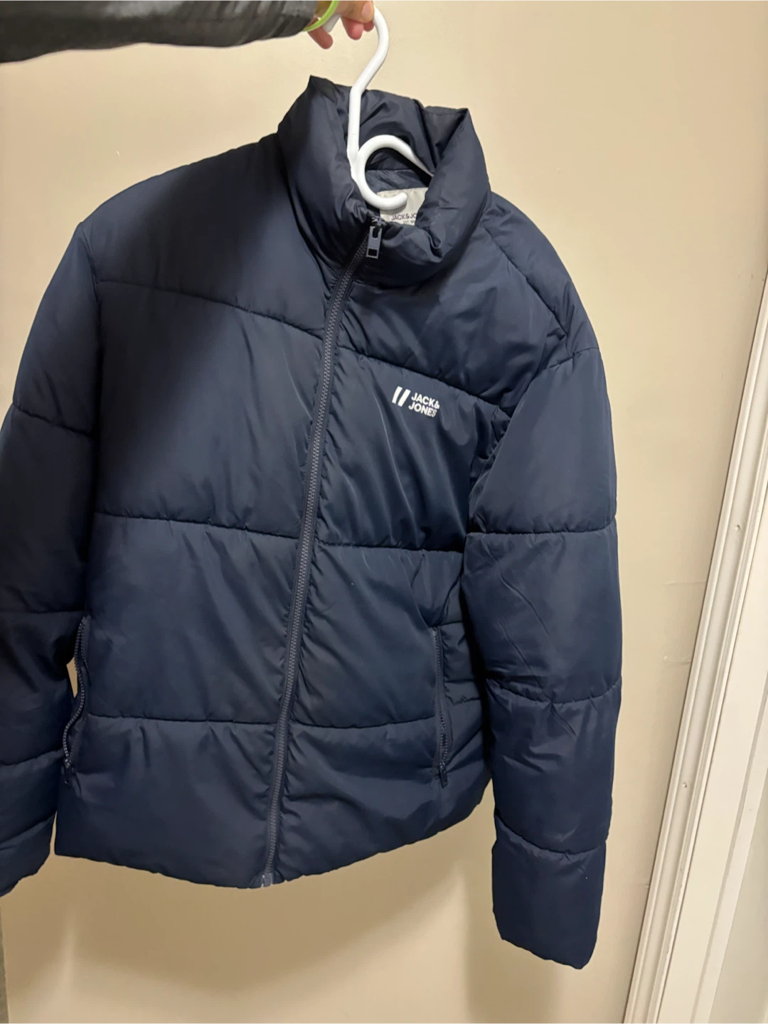 Jack & Jones Puffer Jacket - Navy Blue - Size L - photo 2