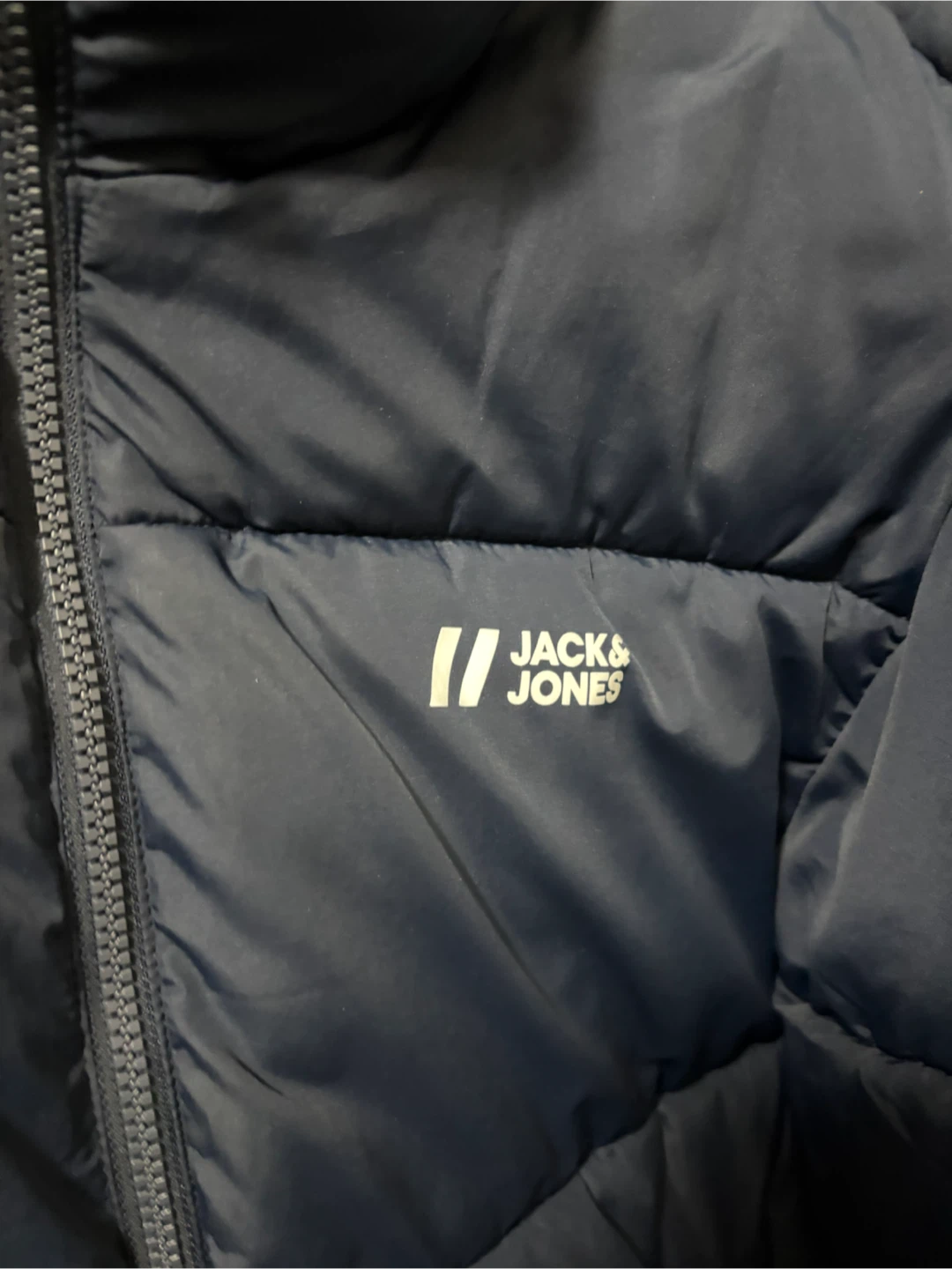 Jack & Jones Puffer Jacket - Navy Blue - Size L - photo 5