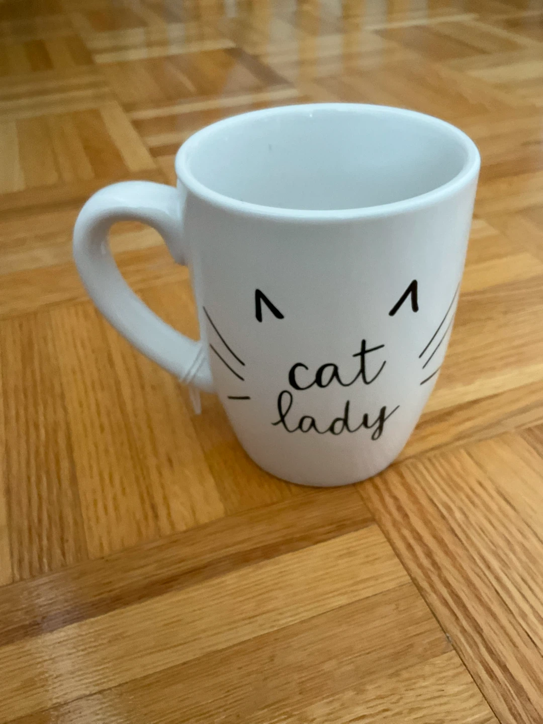 Cat Lady White Mug - NWOT - photo 4