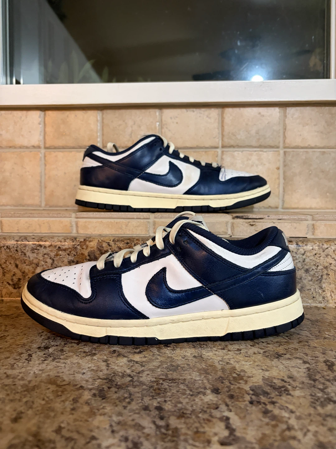 Nike Dunk Low Navy White Sneakers