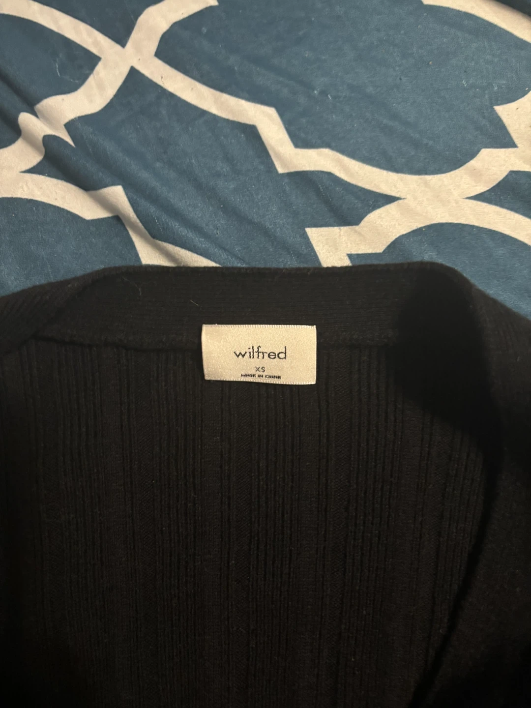 Wilfred Black Cropped Cardigan Sweater - XS - photo 2