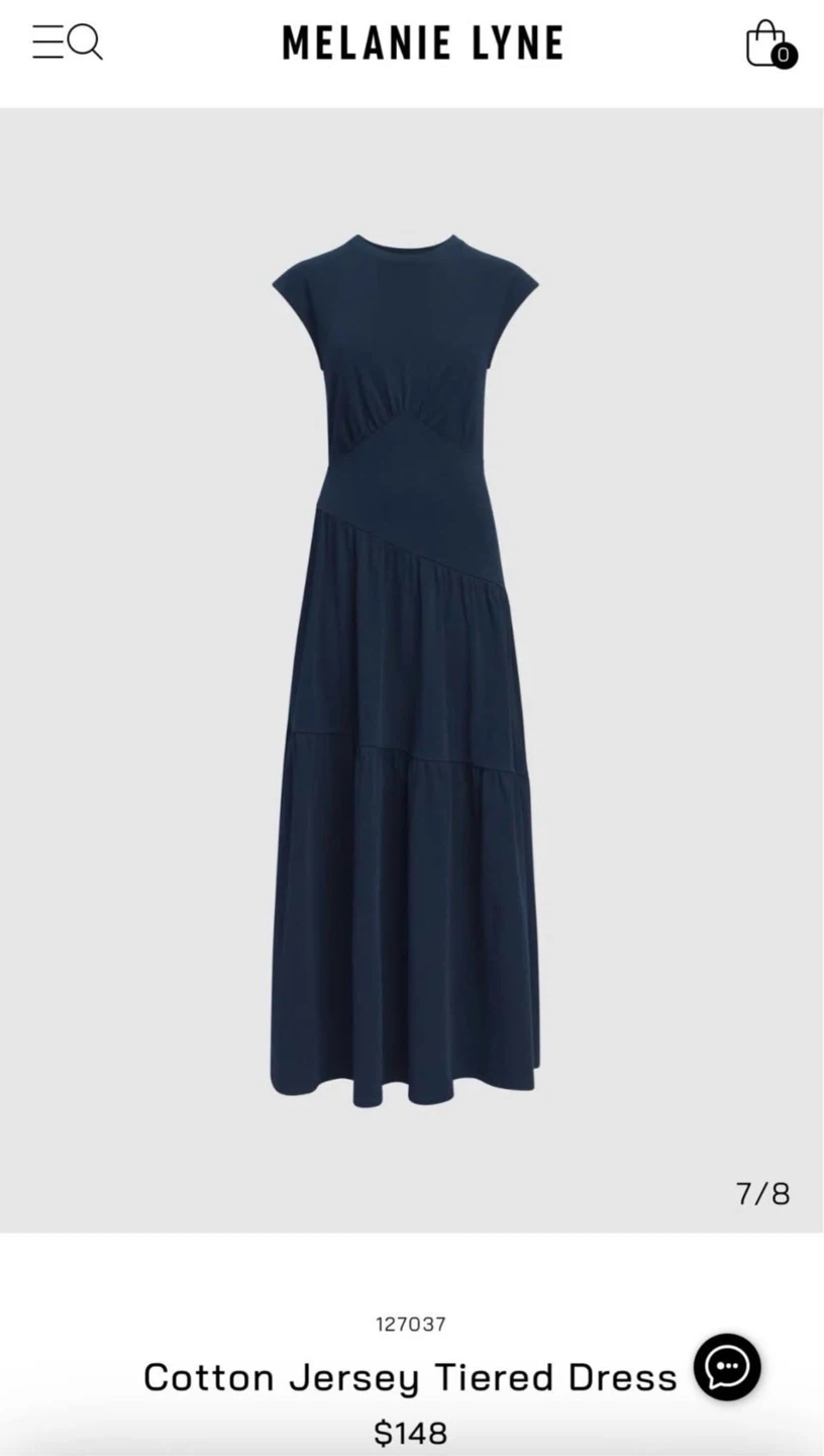 Melanie Lyne Cotton Jersey Tiered Dress - photo 2