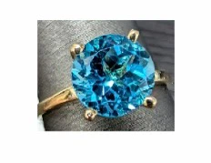 10k Blue Topaz Ring