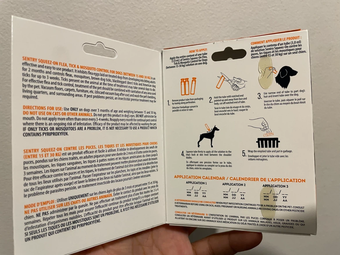 Brand New Dog Flea, Tick & Mosquito Drops 15-30kg - photo 2