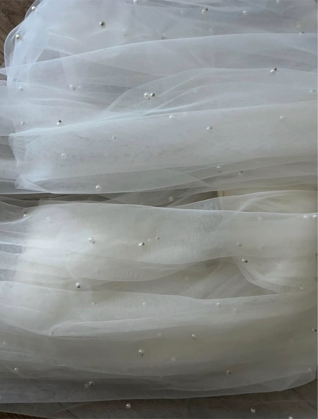 Cathedral Pearl veil soft white or ivory - photo 4