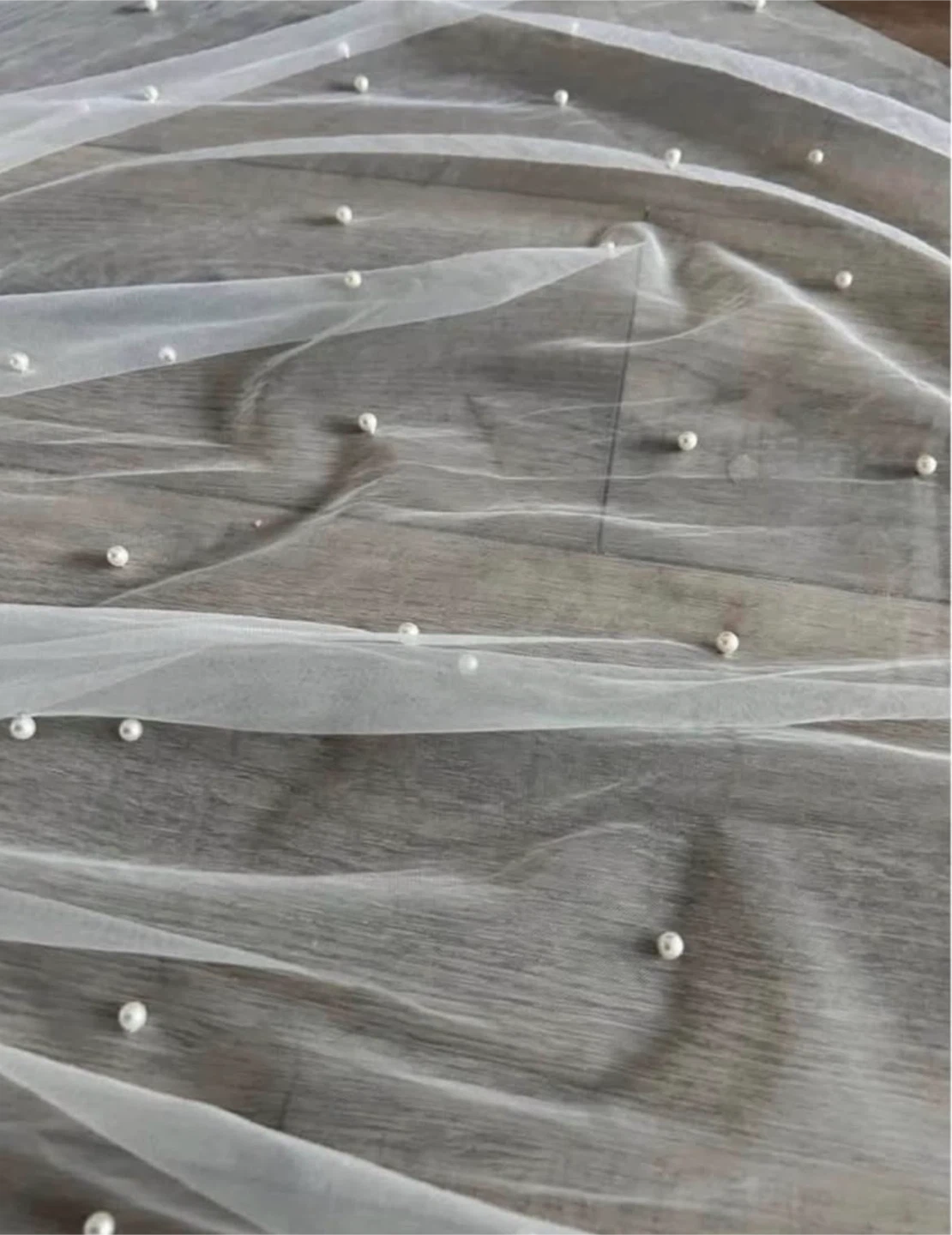 Cathedral Pearl veil soft white or ivory - photo 5