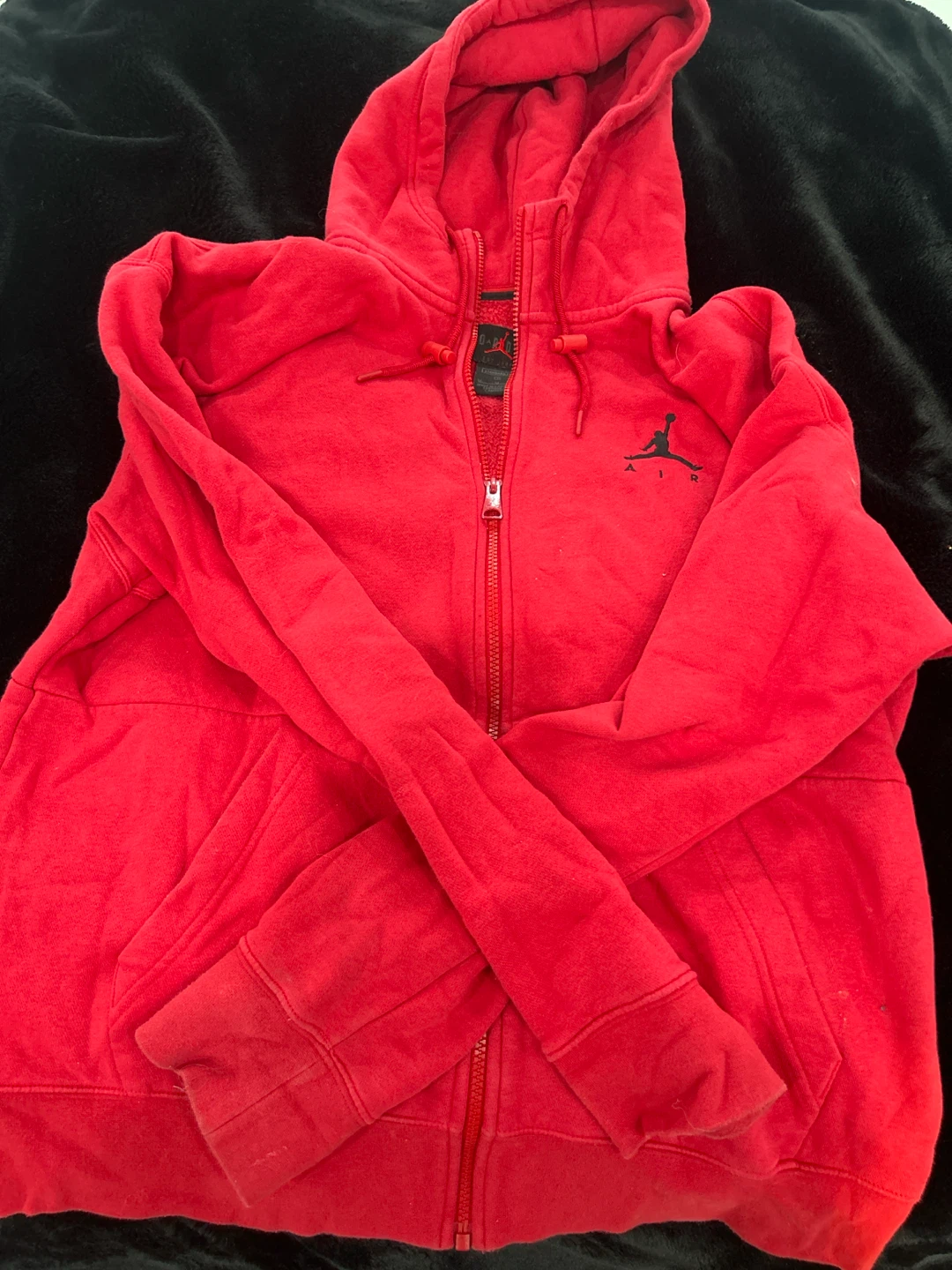 Jordan Red Full Zip Hoodie