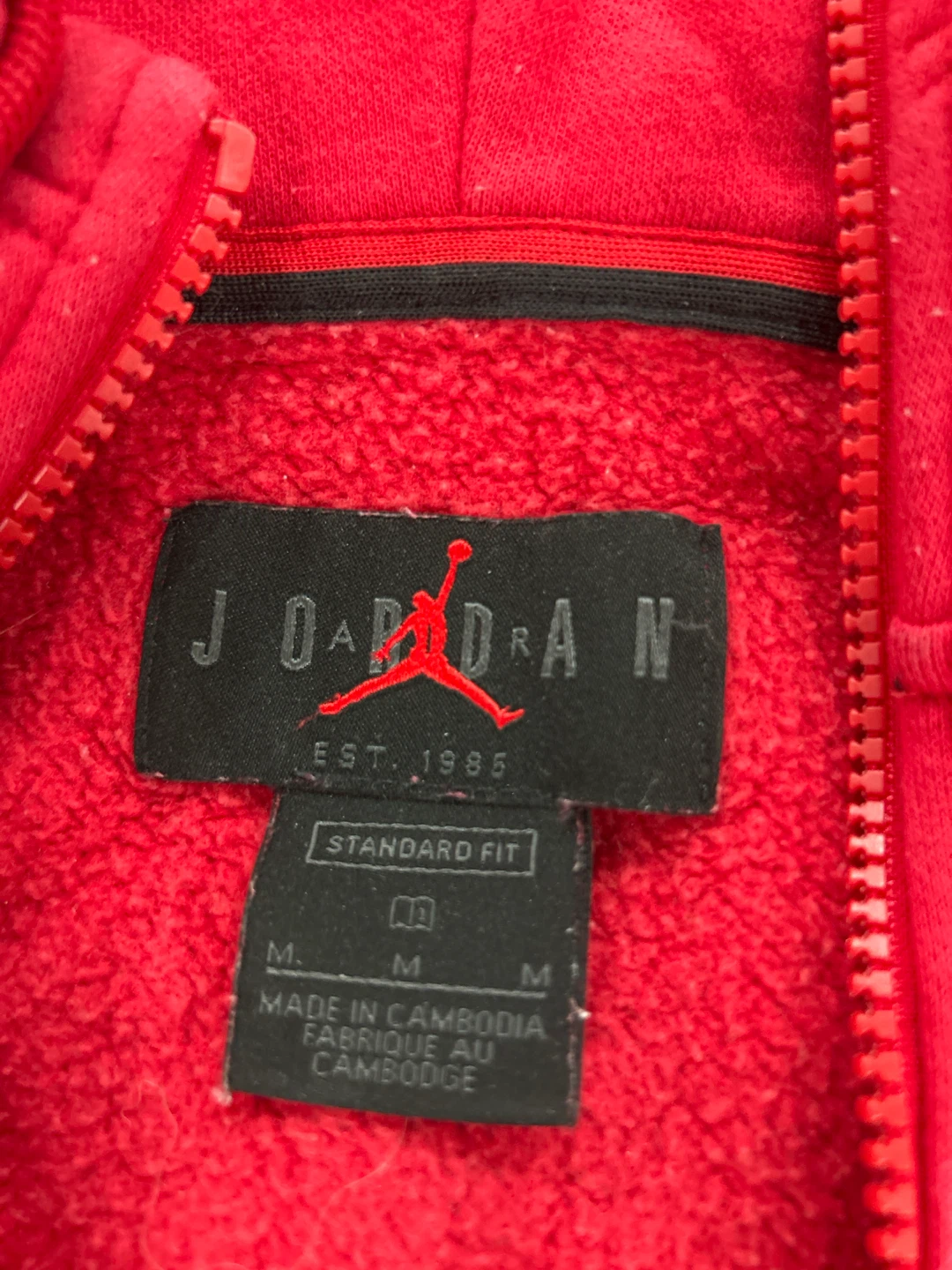 Jordan Red Full Zip Hoodie - photo 2
