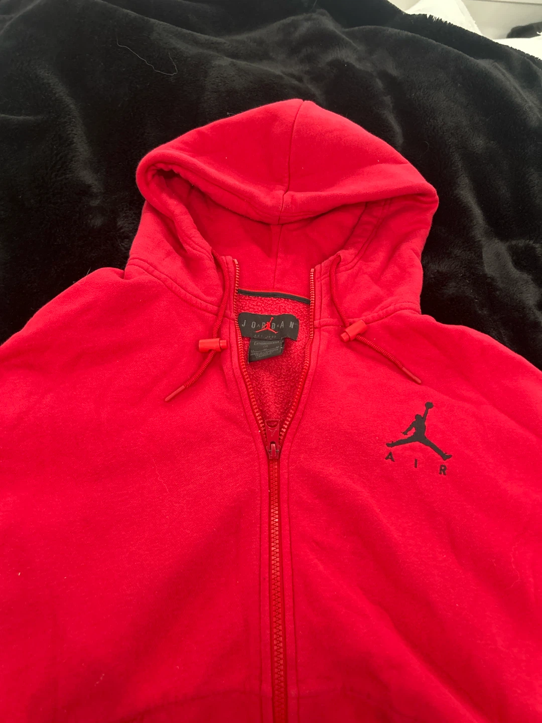 Jordan Red Full Zip Hoodie - photo 3