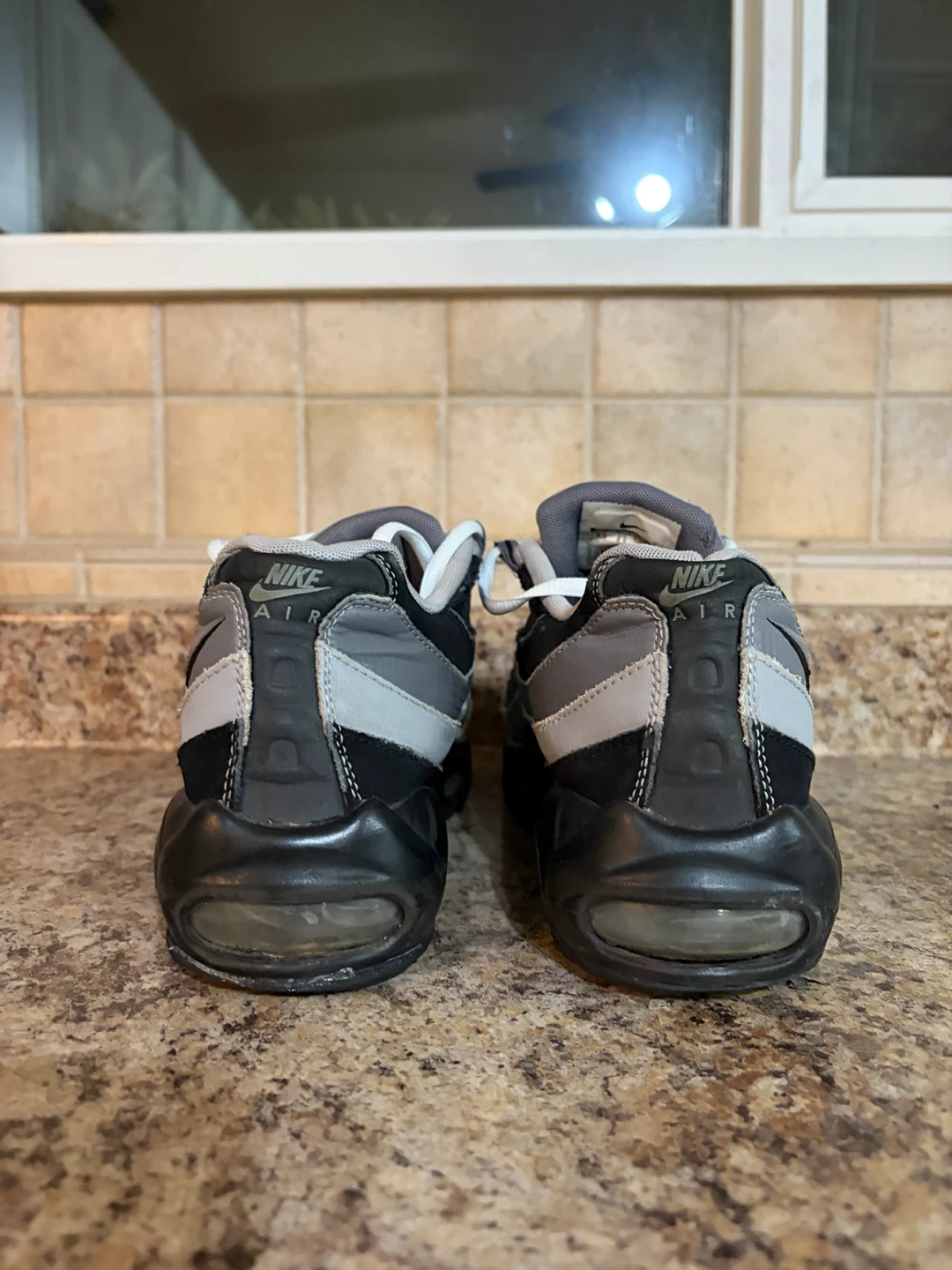 Nike Air Max 95 Grey Black Running Shoes - photo 2