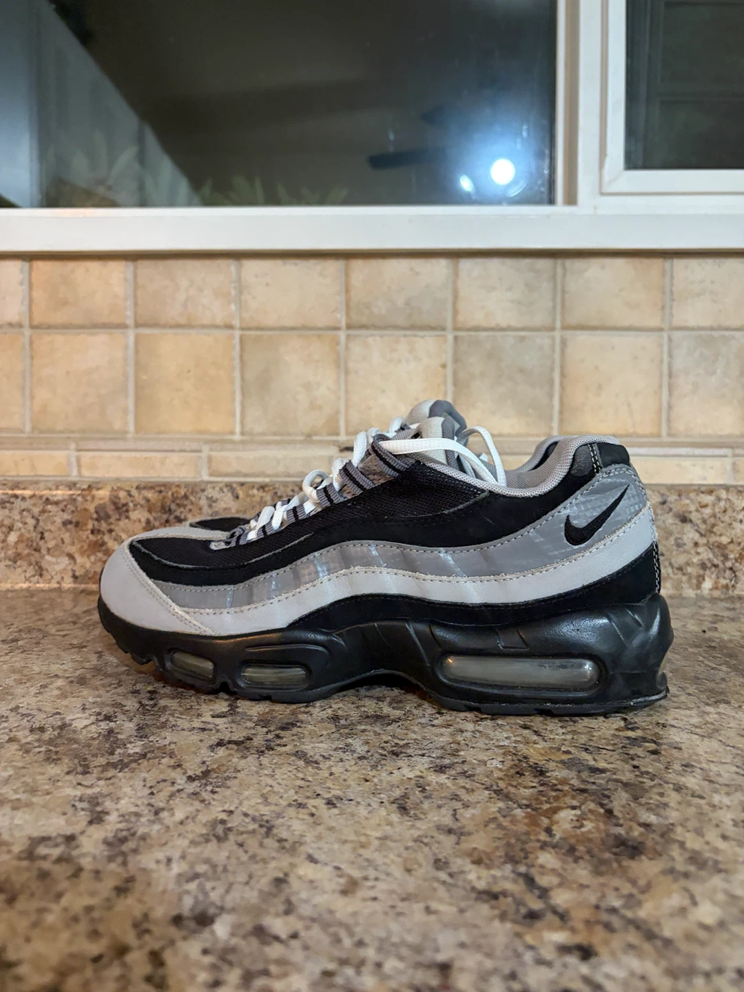 Nike Air Max 95 Grey Black Running Shoes - photo 3