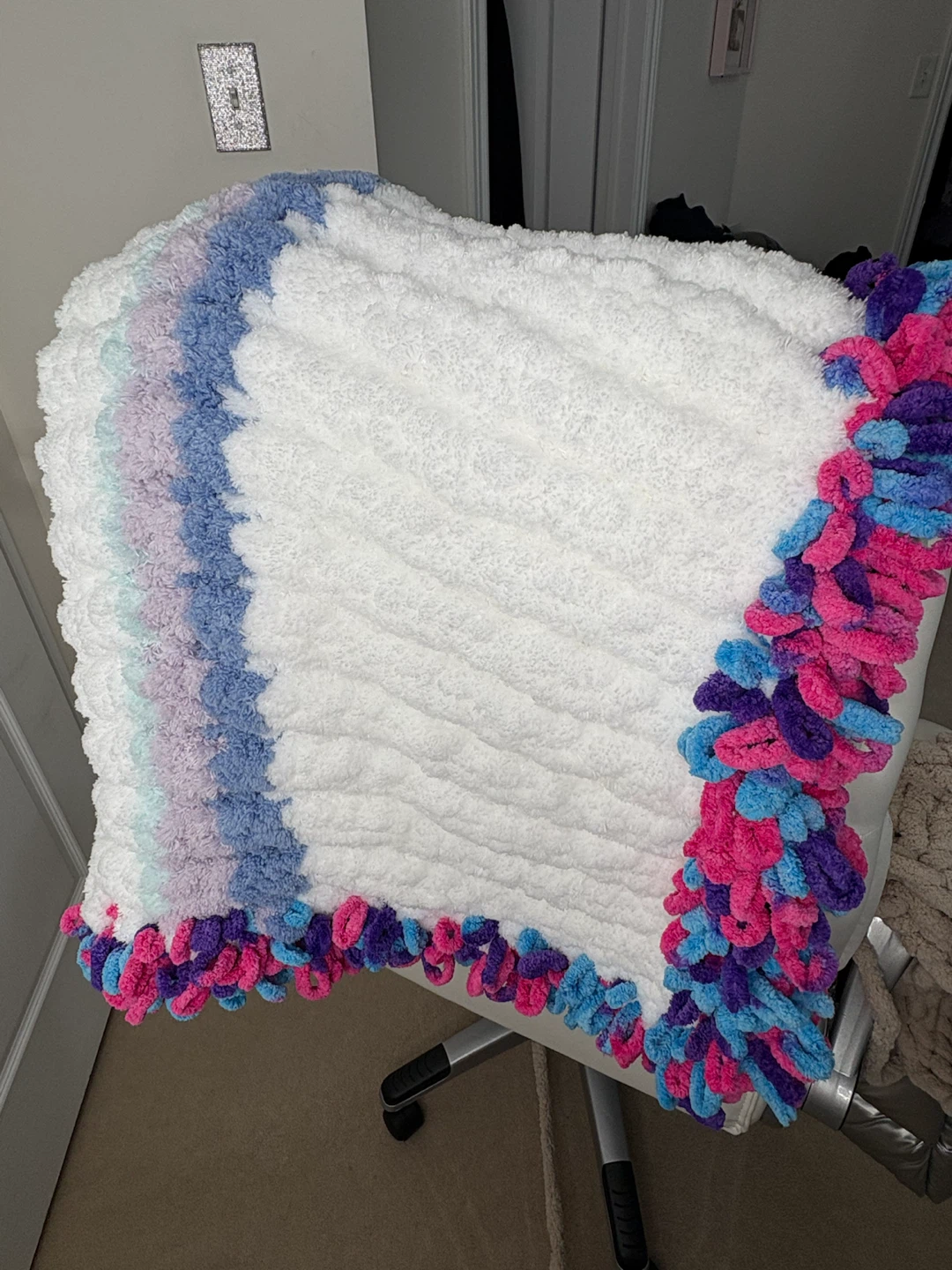 Plush Chenille Throw Blanket