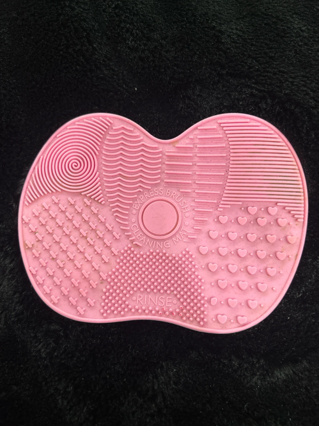 Pink Makeup Brush Cleaning Mat