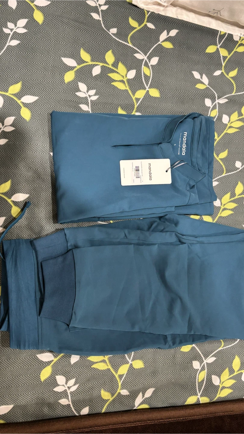 Mandala Teal Scrub Set - Size S