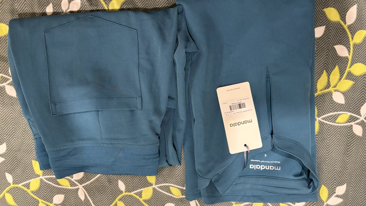 Mandala Teal Scrub Set - Size S - photo 2