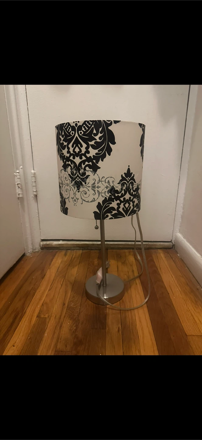 Table Lamp with Damask Shade