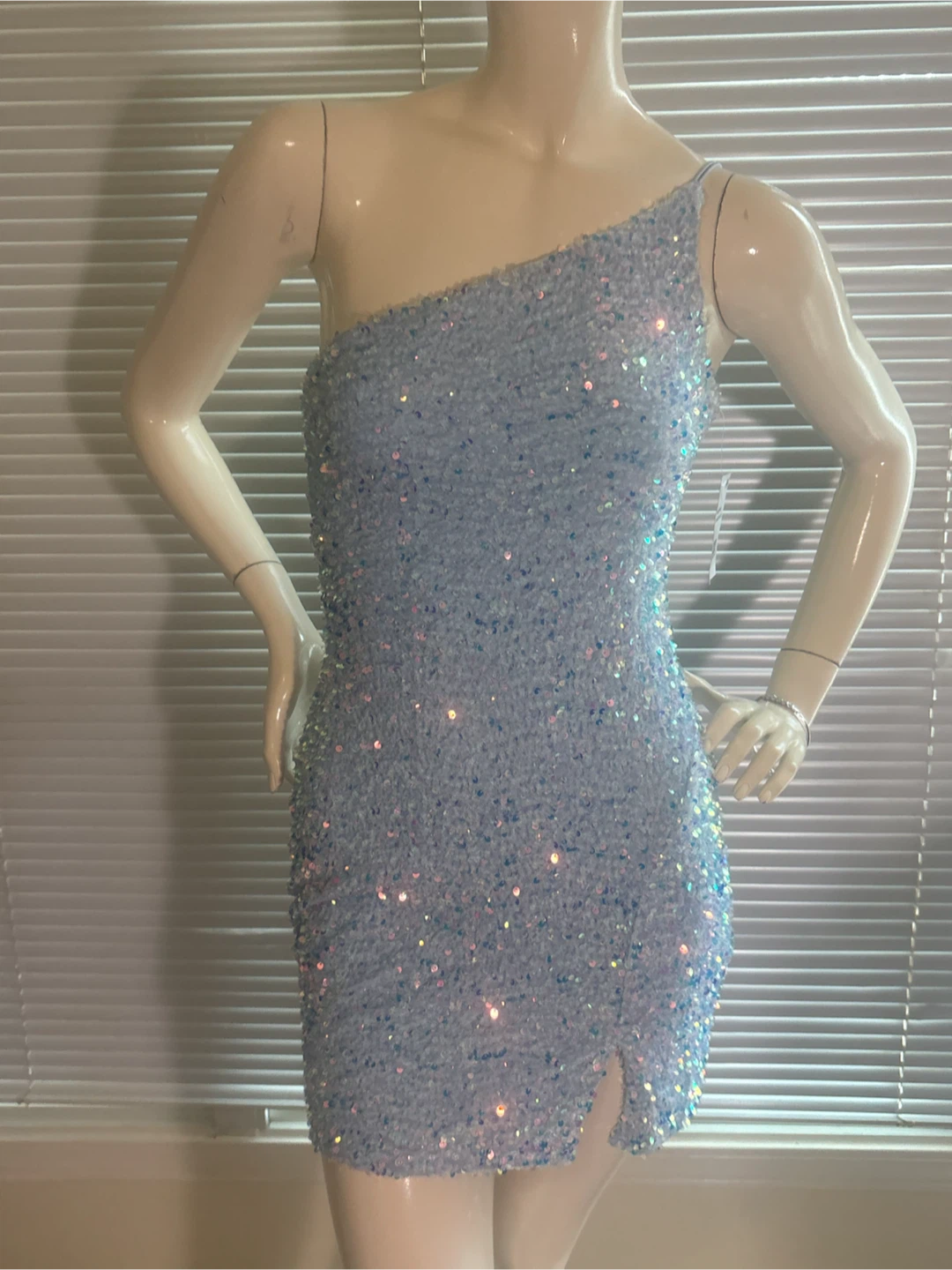 NWT Light Blue sequin Dress - photo 2