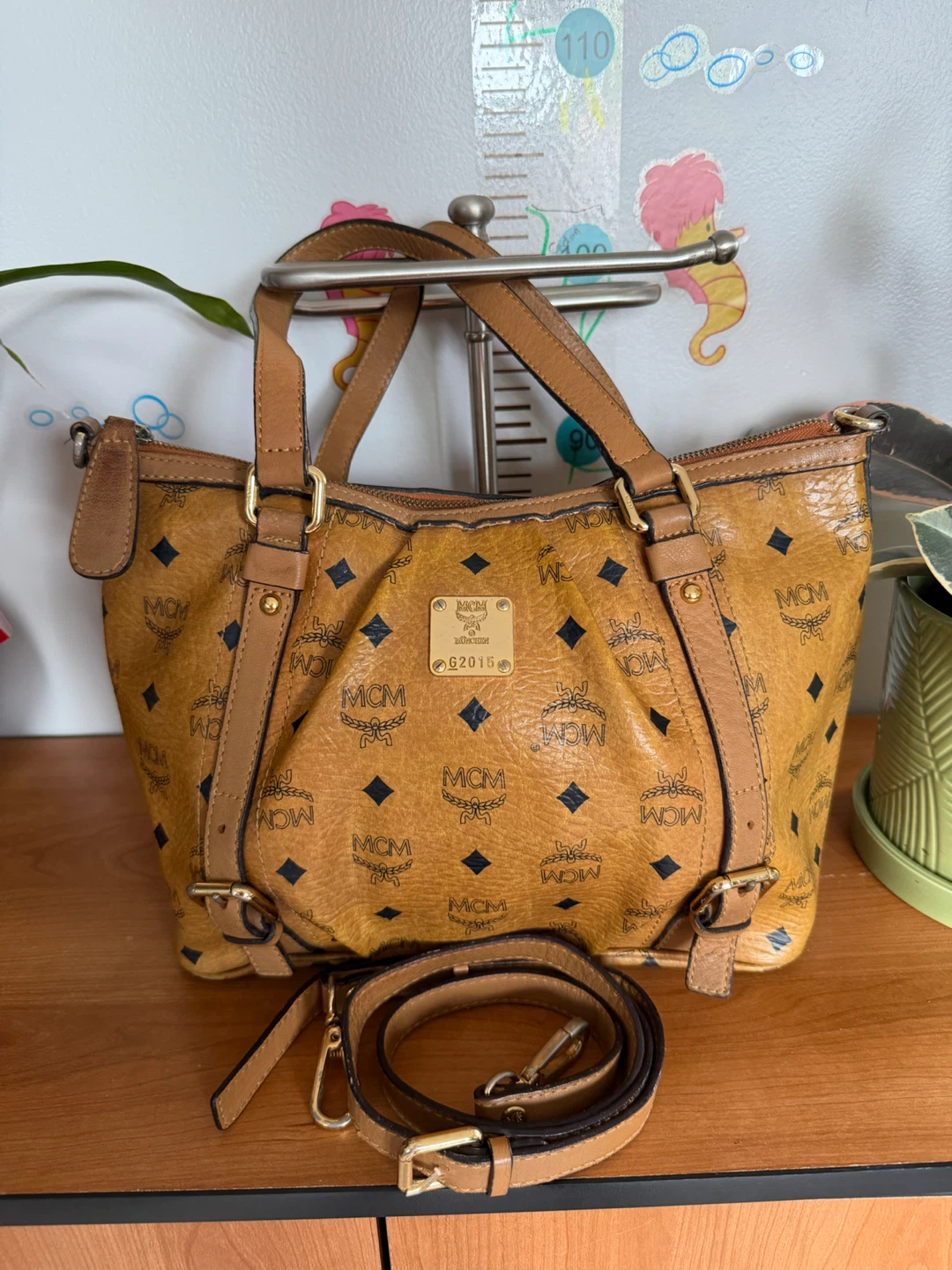 MCM Tote Bag 2 way. Tote and sling