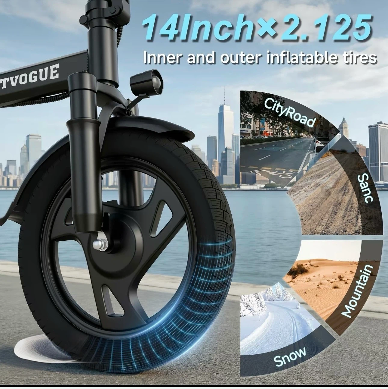 VOLTVOGUE Electric Bike - 500W, 22MPH Max Speed - photo 5