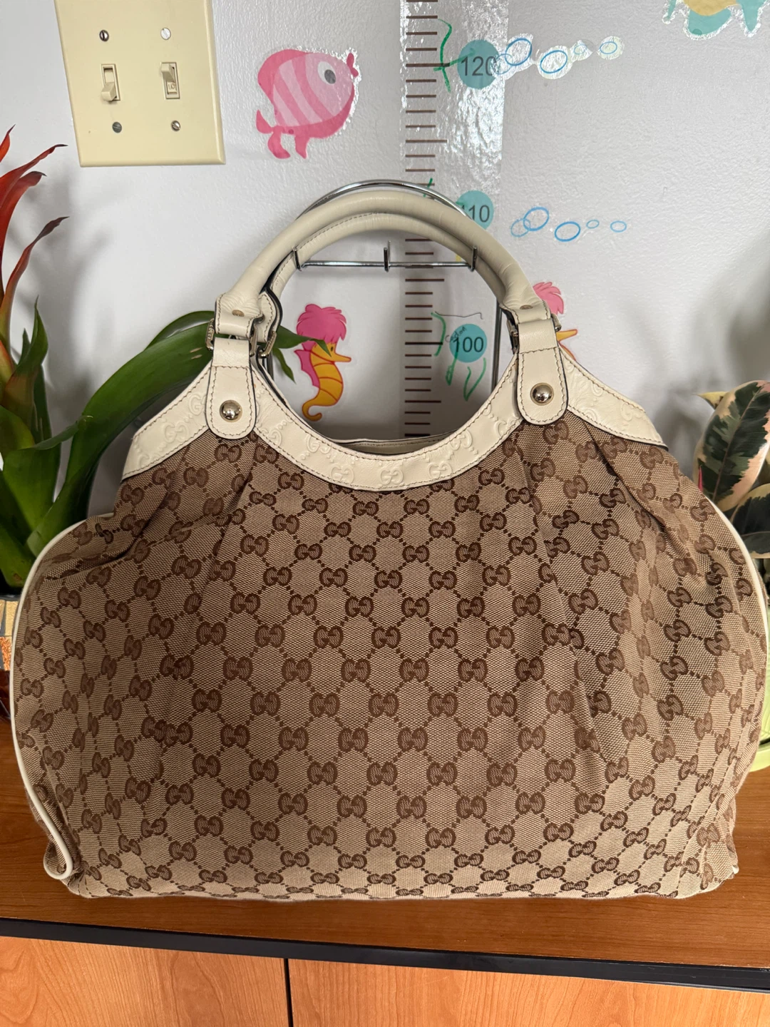 Gucci Monogram Canvas Shoulder Bag - photo 2