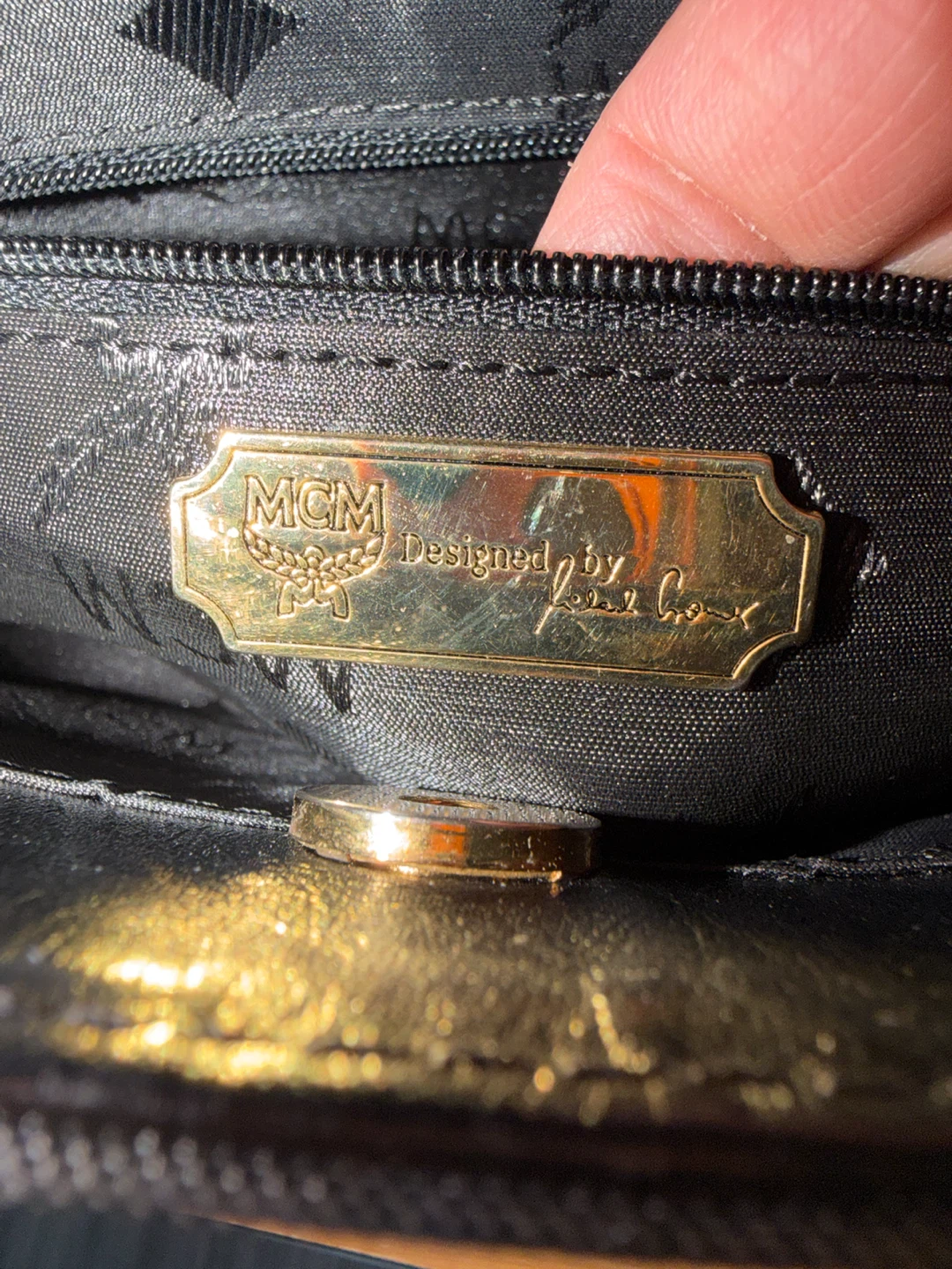MCM Black Visetos Monogram Satchel Handbag - photo 4