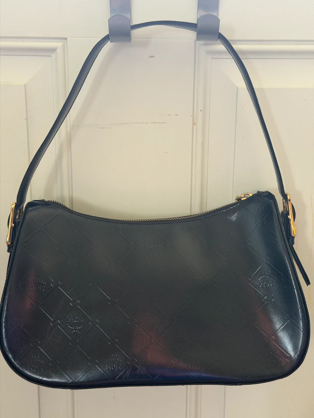 MCM Black Monogram Shoulder Bag - photo 2