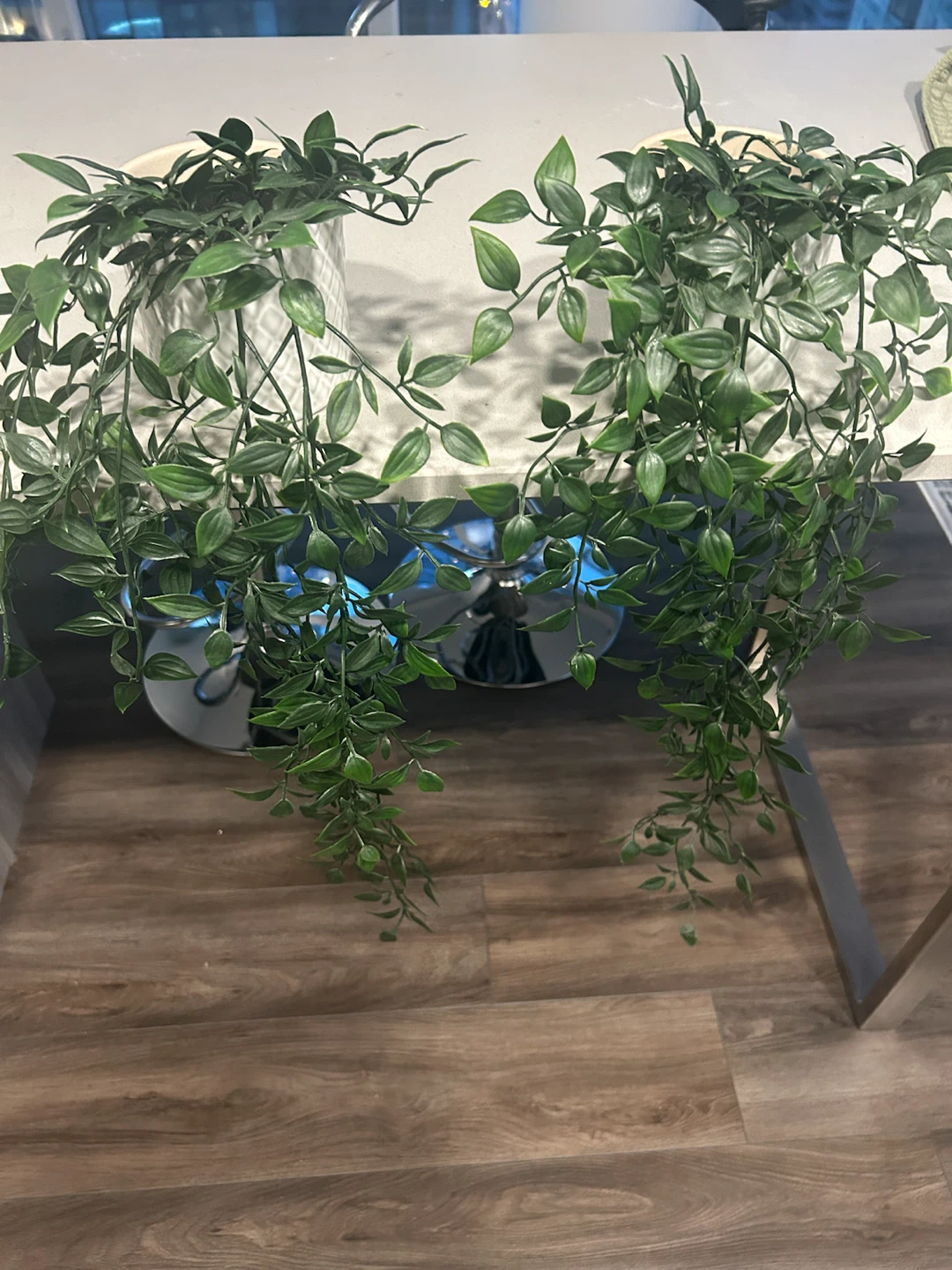 Artificial Trailing Plants in Ceramic Pots x2 - photo 3