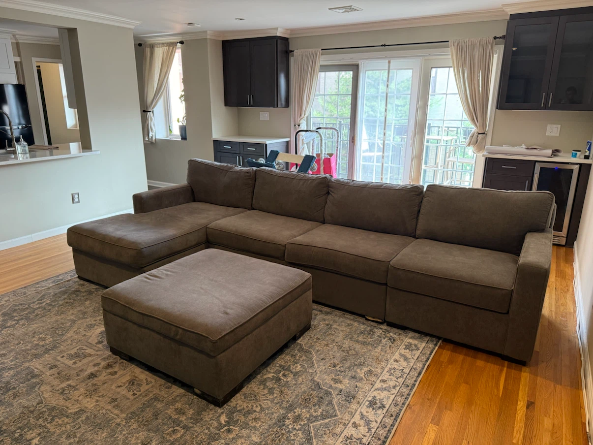 Large Sectional Sofa with Ottoman