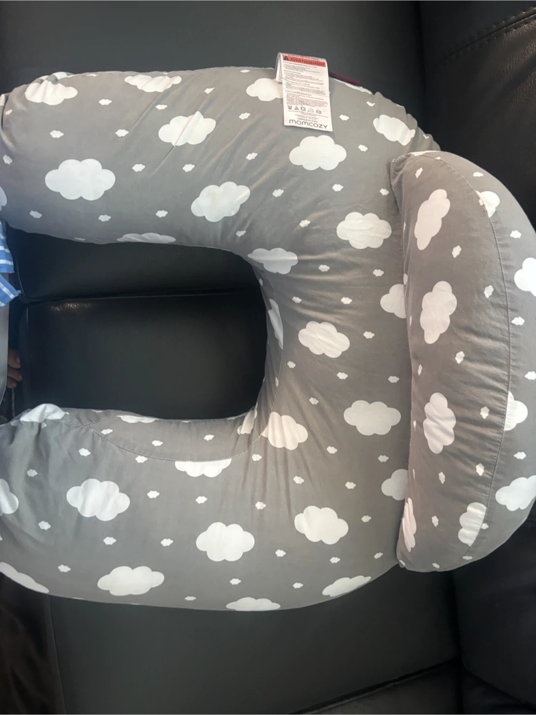 Momcozy Nursing Pillow - Grey Clouds