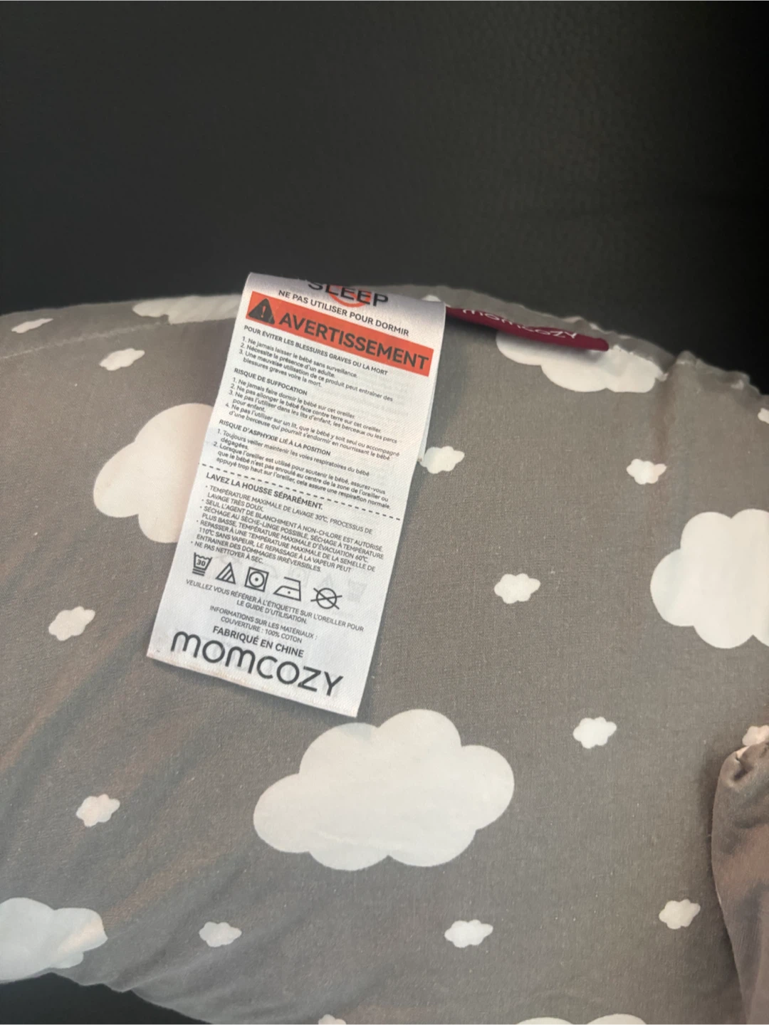 Momcozy Nursing Pillow - Grey Clouds - photo 2