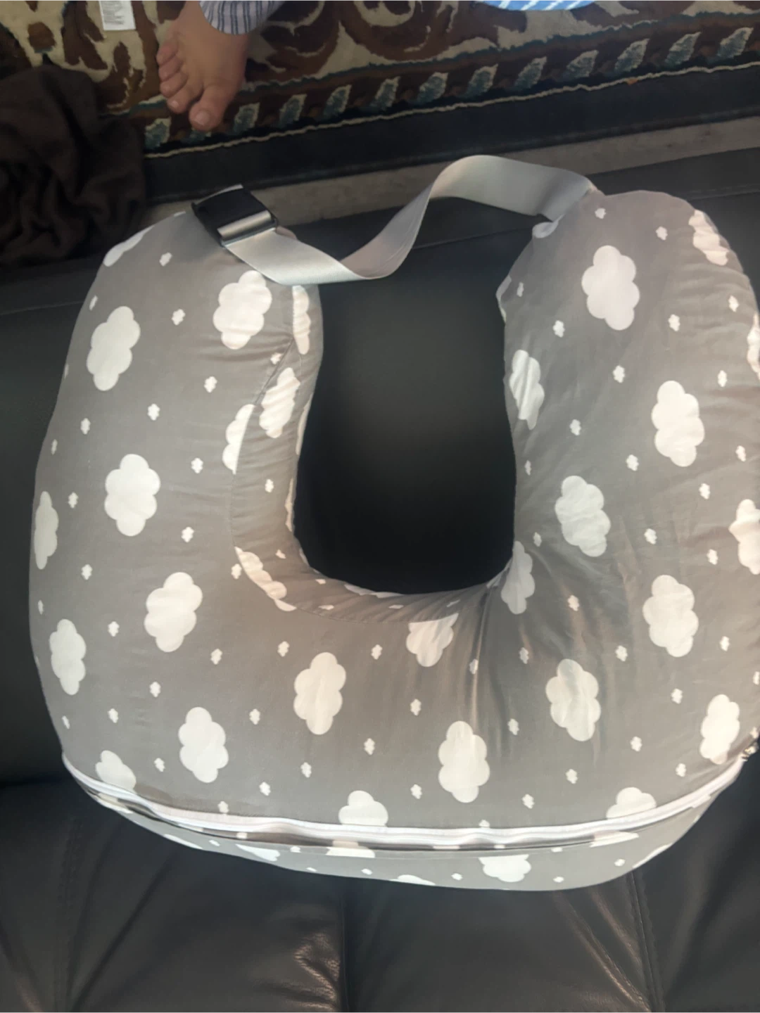 Momcozy Nursing Pillow - Grey Clouds - photo 3