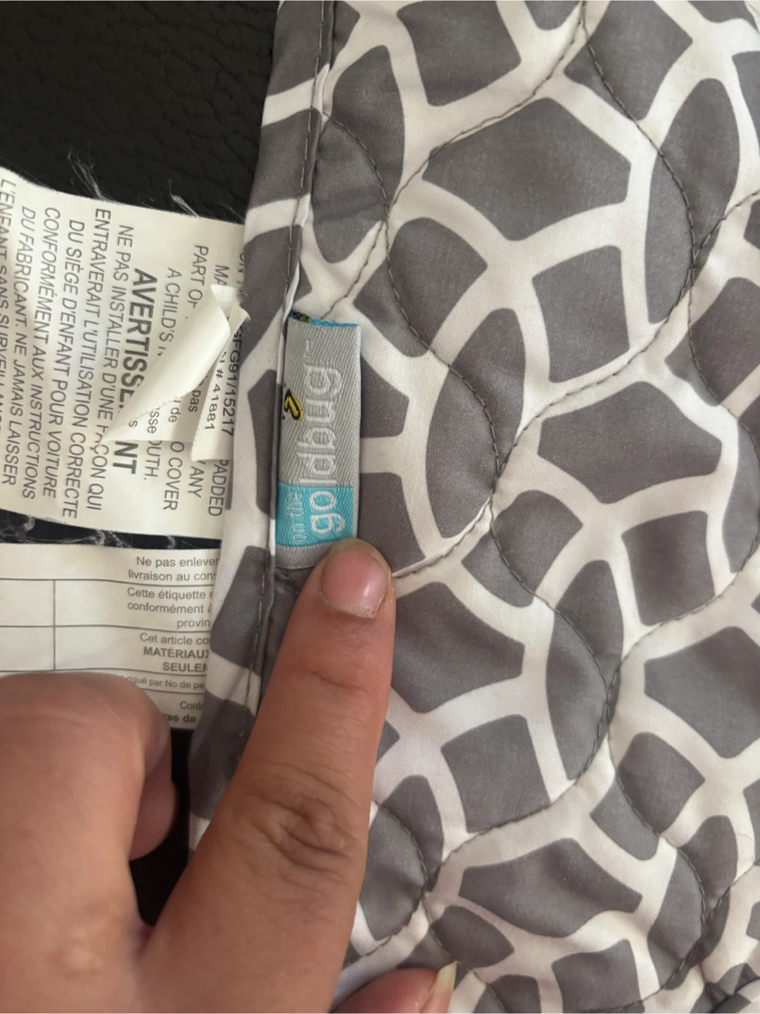 infant car seat head support insert