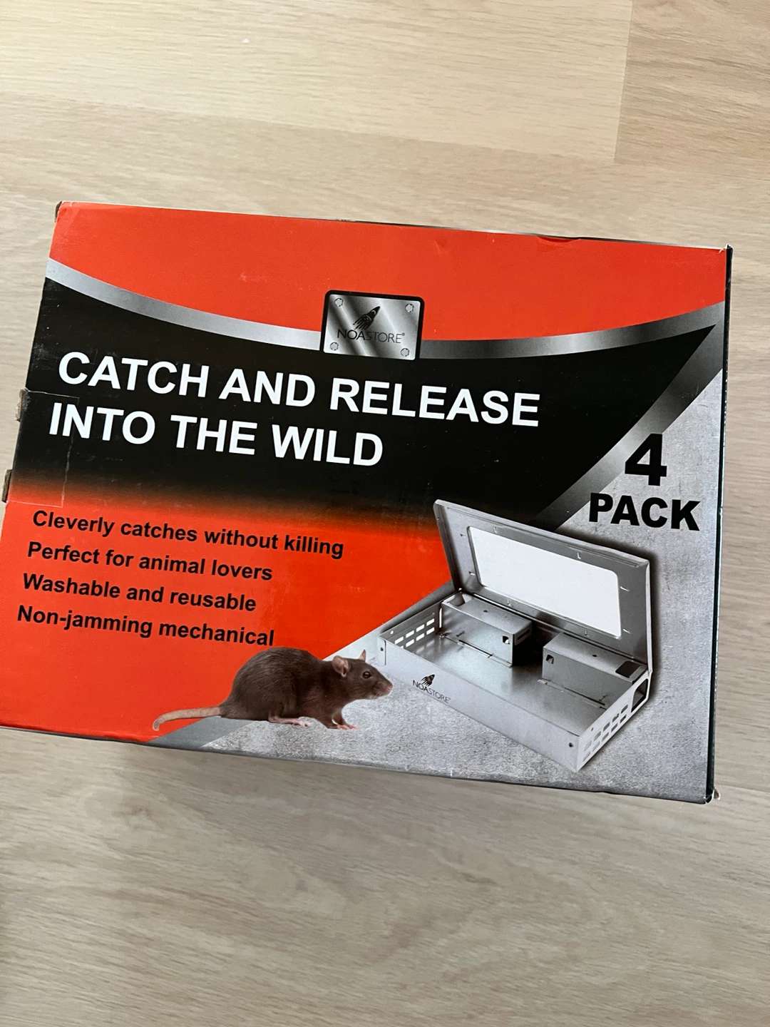 Brand New NOASTORE Humane Mouse Traps (4-Pack) – $15/Box