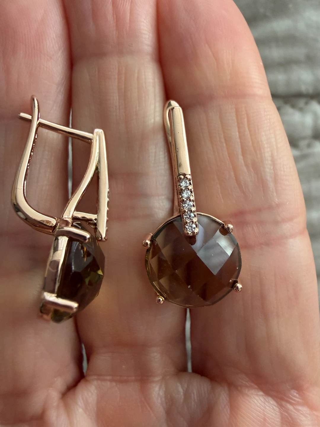 14k gemstone  earrings