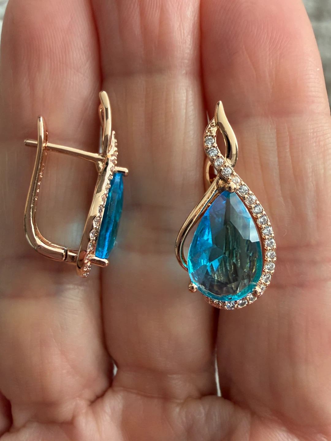 14k gemstone  earrings