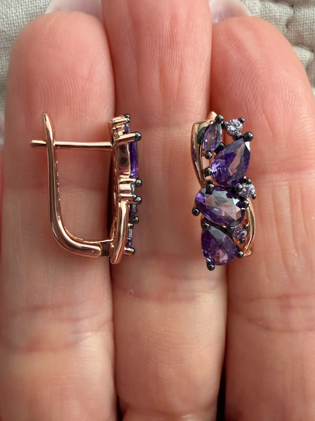 14k gemstone  earrings