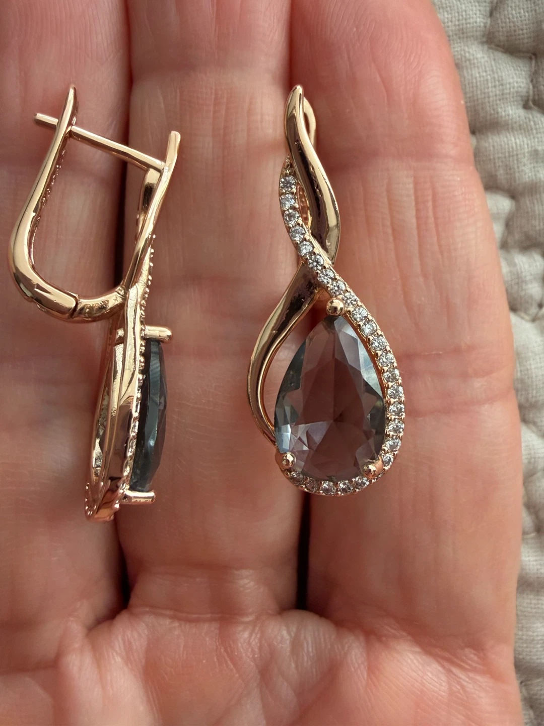 14k gemstone  earrings