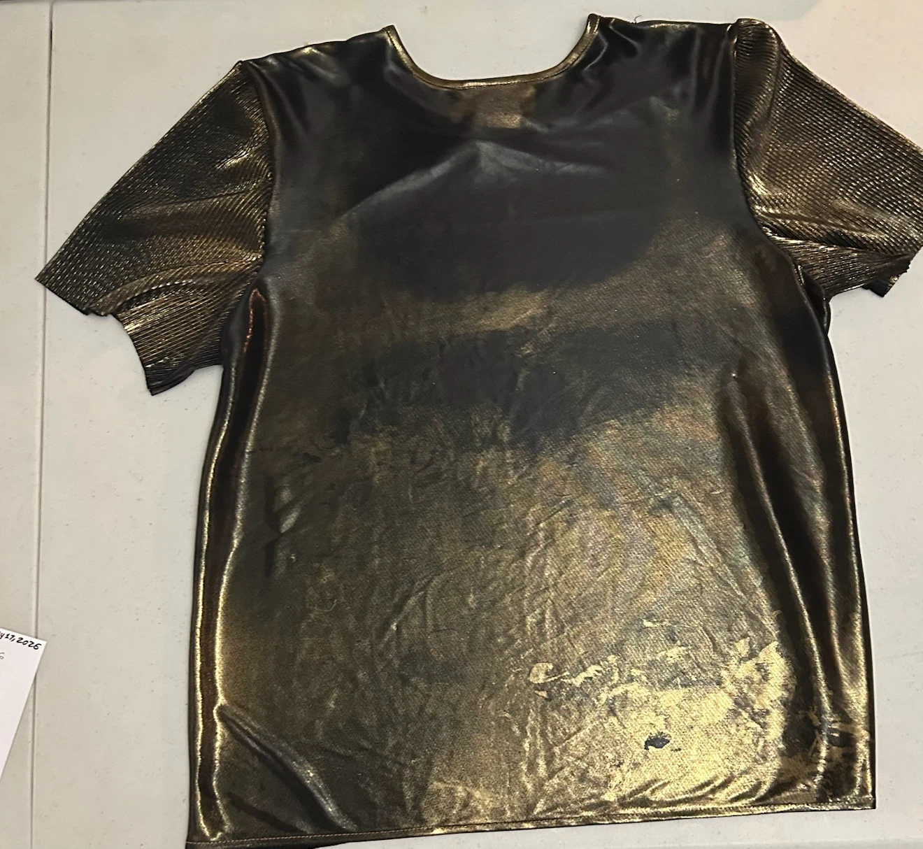 Tradition Gold Pleated Women’s Top Size 16 - photo 2