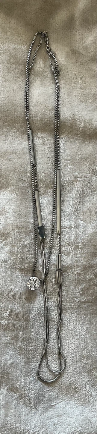 Assorted long necklaces, $3 each or $5 for all 3